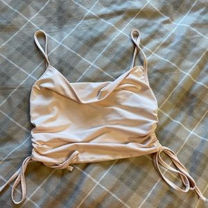 Silk light pink small tank